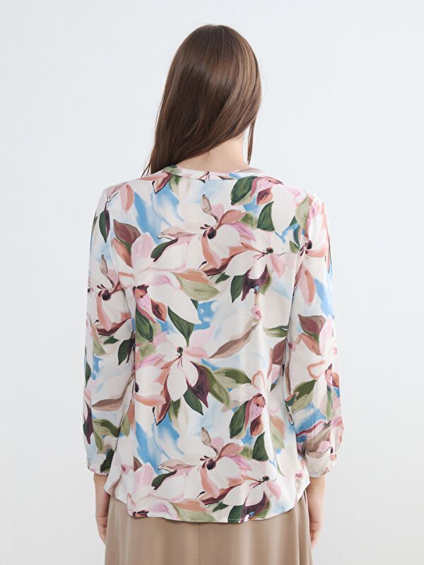 Moudda LC Waikiki - Chemisier (blouse) imprimé manches longues en tissu - Tunisie 4