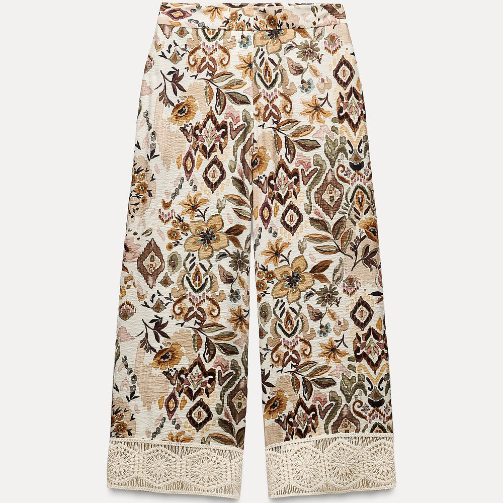 Moudda ZARA - Set pantalon imprimé frise guipure - Tunisie 2