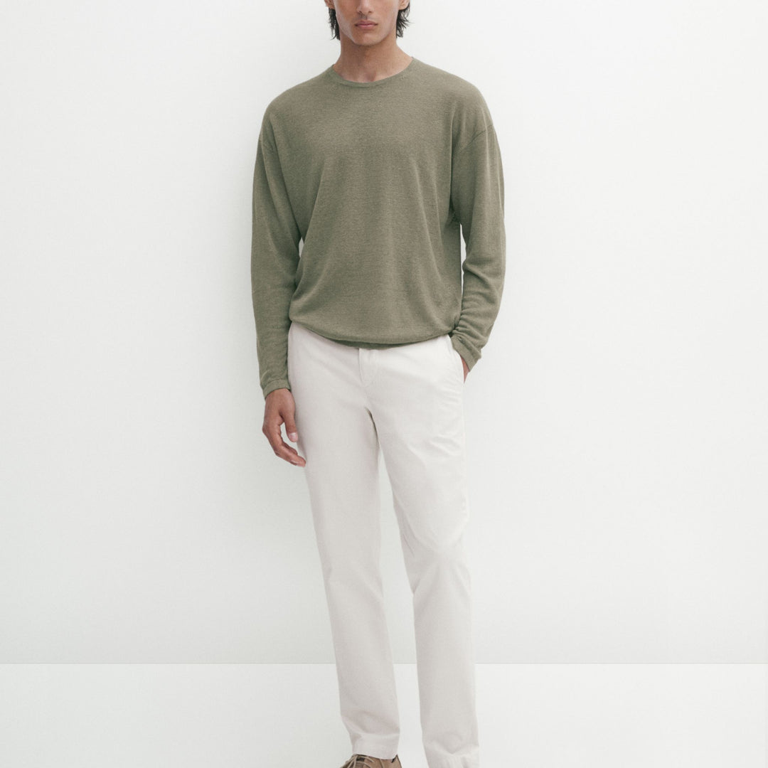 Moudda Massimo Dutti - Pantalon sergé coupe slim - Tunisie 7