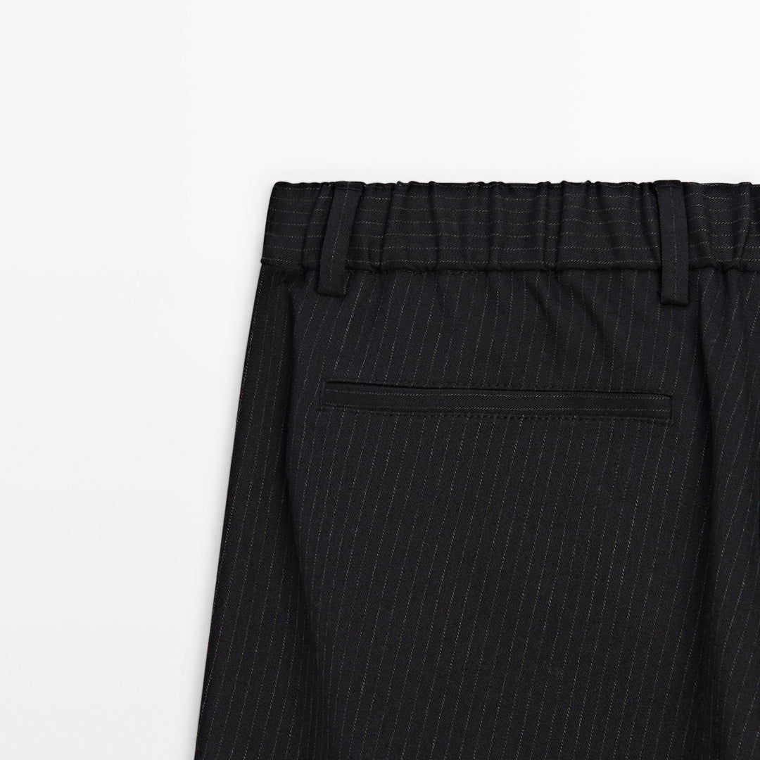 Moudda Massimo Dutti - Pantalon rayé diplomate semi-jogging coupe - Tunisie 7