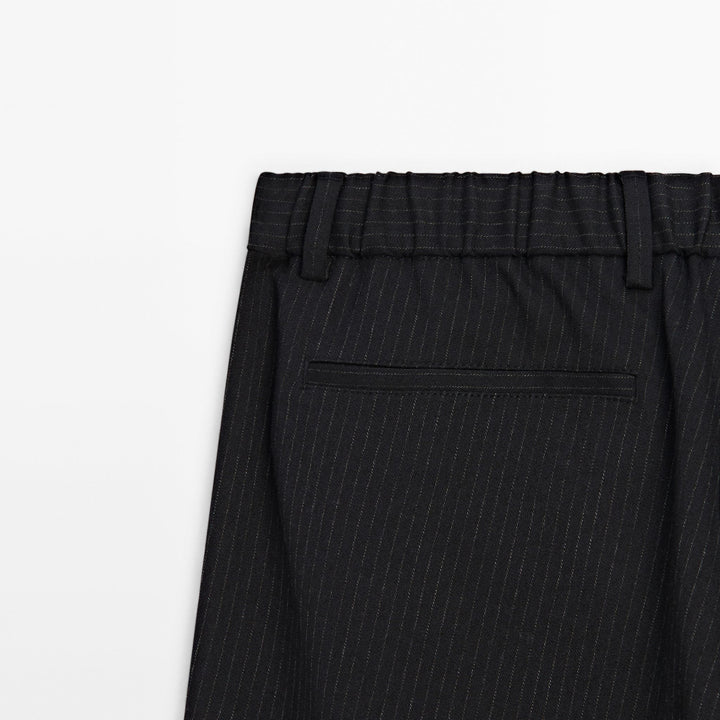Moudda Massimo Dutti - Pantalon rayé diplomate semi-jogging coupe - Tunisie 7