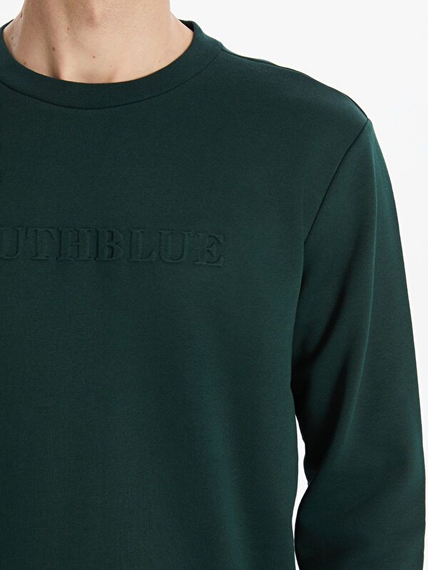 Moudda LC Waikiki - Sweatshirt en jersey Homme Vert foncé - Tunisie 3