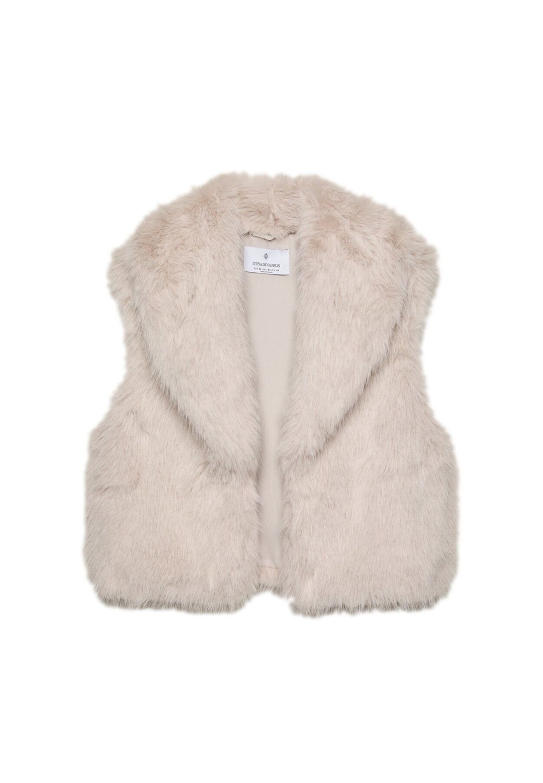 Moudda STRADIVARIUS - Gilet en Fourrure Crop Col Enveloppant - Tunisie 1