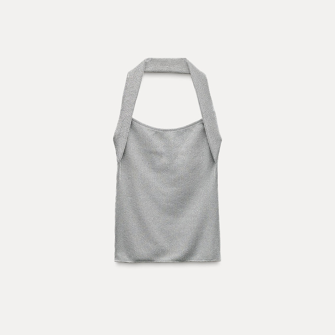 Moudda ZARA - T-shirt brassière côtelé avec lurex - Tunisie 1