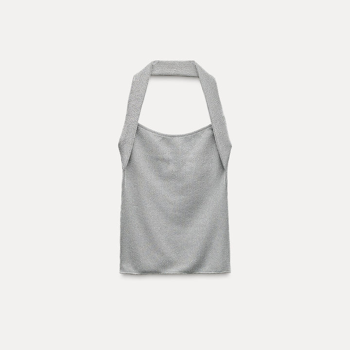Moudda ZARA - T-shirt brassière côtelé avec lurex - Tunisie 1