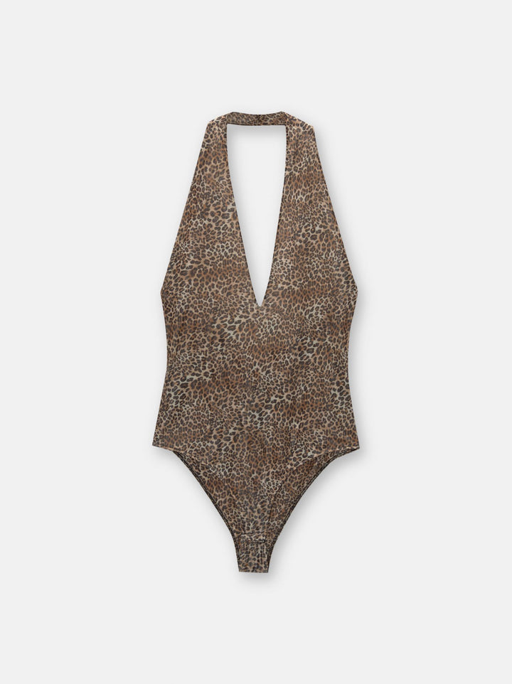 Moudda PULL & BEAR - Body Encolure Fluide Tulle Léopard - Tunisie 3