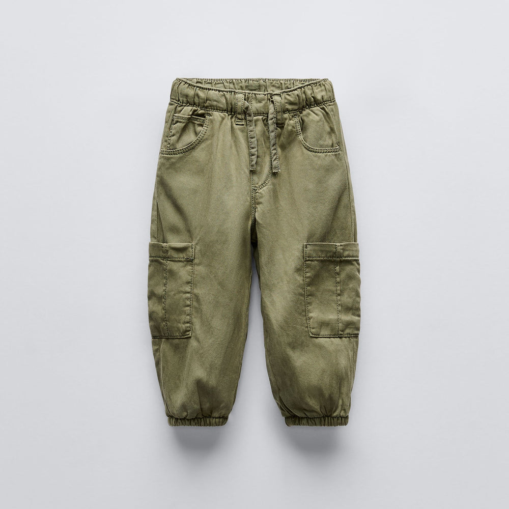 Moudda ZARA - Pantalon enfant Tencel/coton doublé, style cargo - Tunisie 2