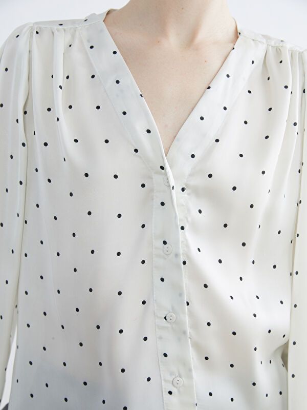 Moudda LC Waikiki - Chemisier (blouse) imprimé manches longues en tissu pour Femme - Tunisie 3