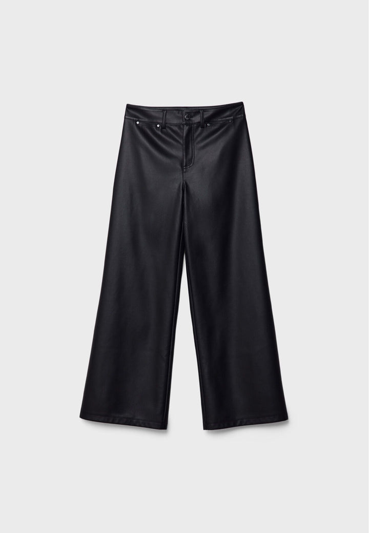Moudda STRADIVARIUS - Pantalon Straight Minimal en Simili Cuir - Tunisie 2