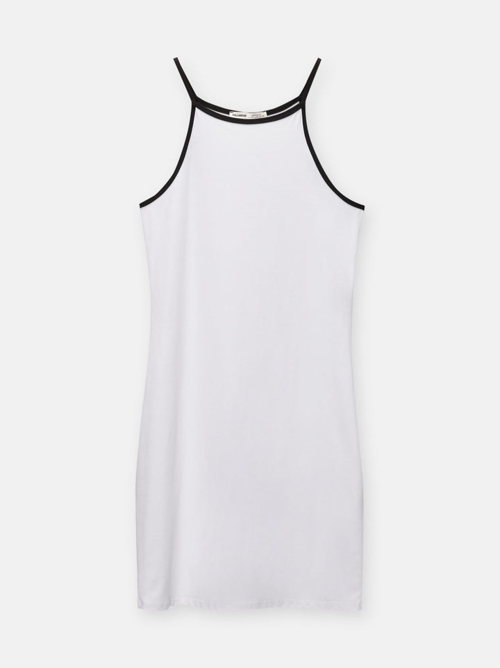 Moudda PULL & BEAR - Robe Mini Halter Vif Contraste - Tunisie 3