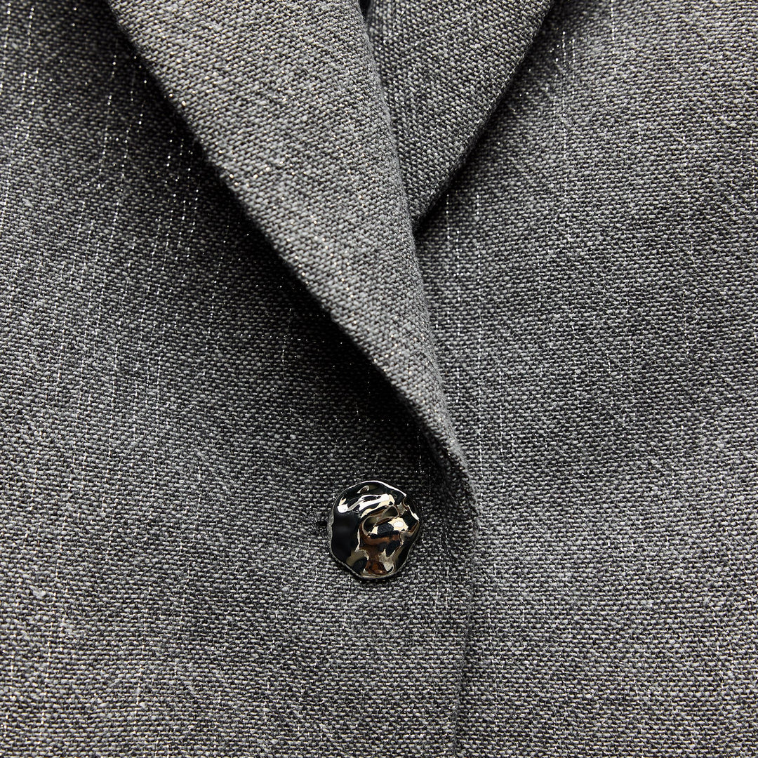 Moudda ZARA - Ensemble blazer court fil lurex, bouton argenté - Tunisie 3