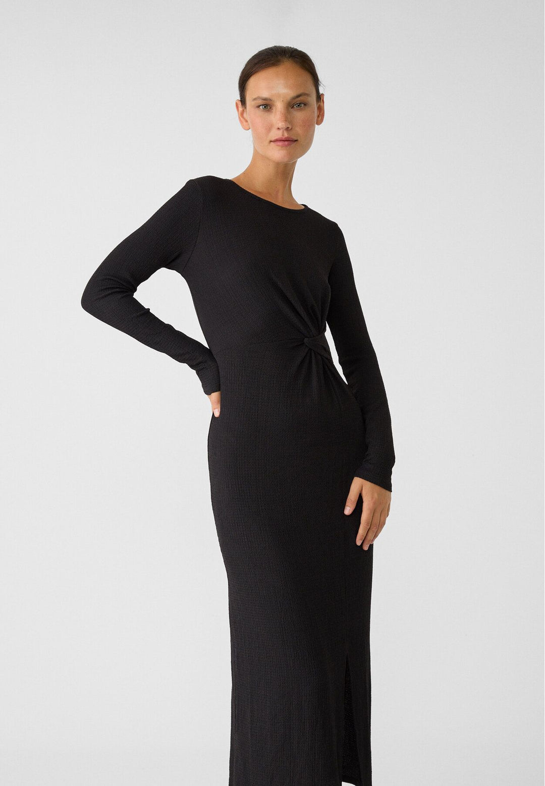 Moudda STRADIVARIUS - Robe Midi Texturée avec Nœud M/L - Tunisie 3