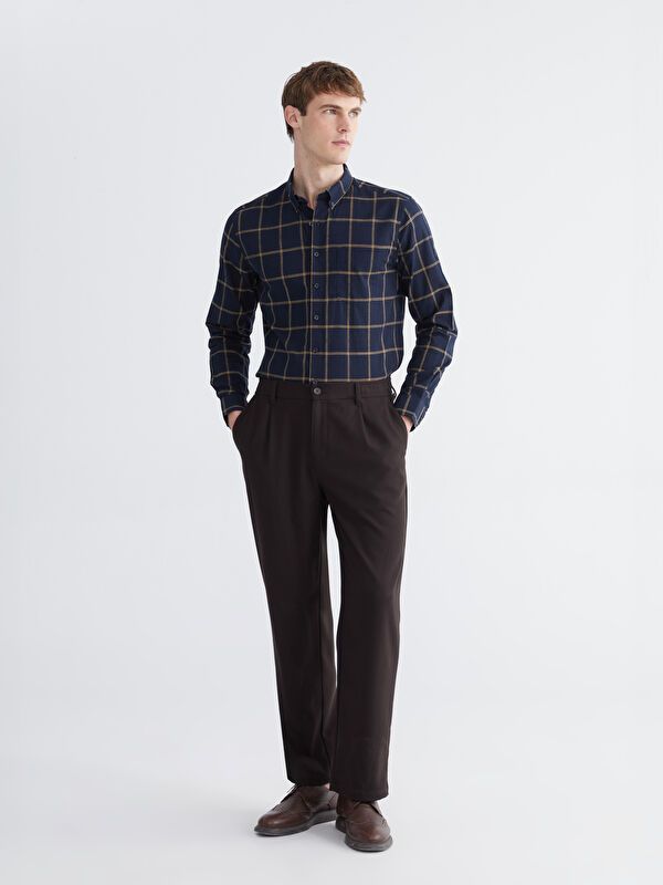 Moudda LC Waikiki - Chemise à carreaux manches longues en tissu pour Homme - Tunisie 2