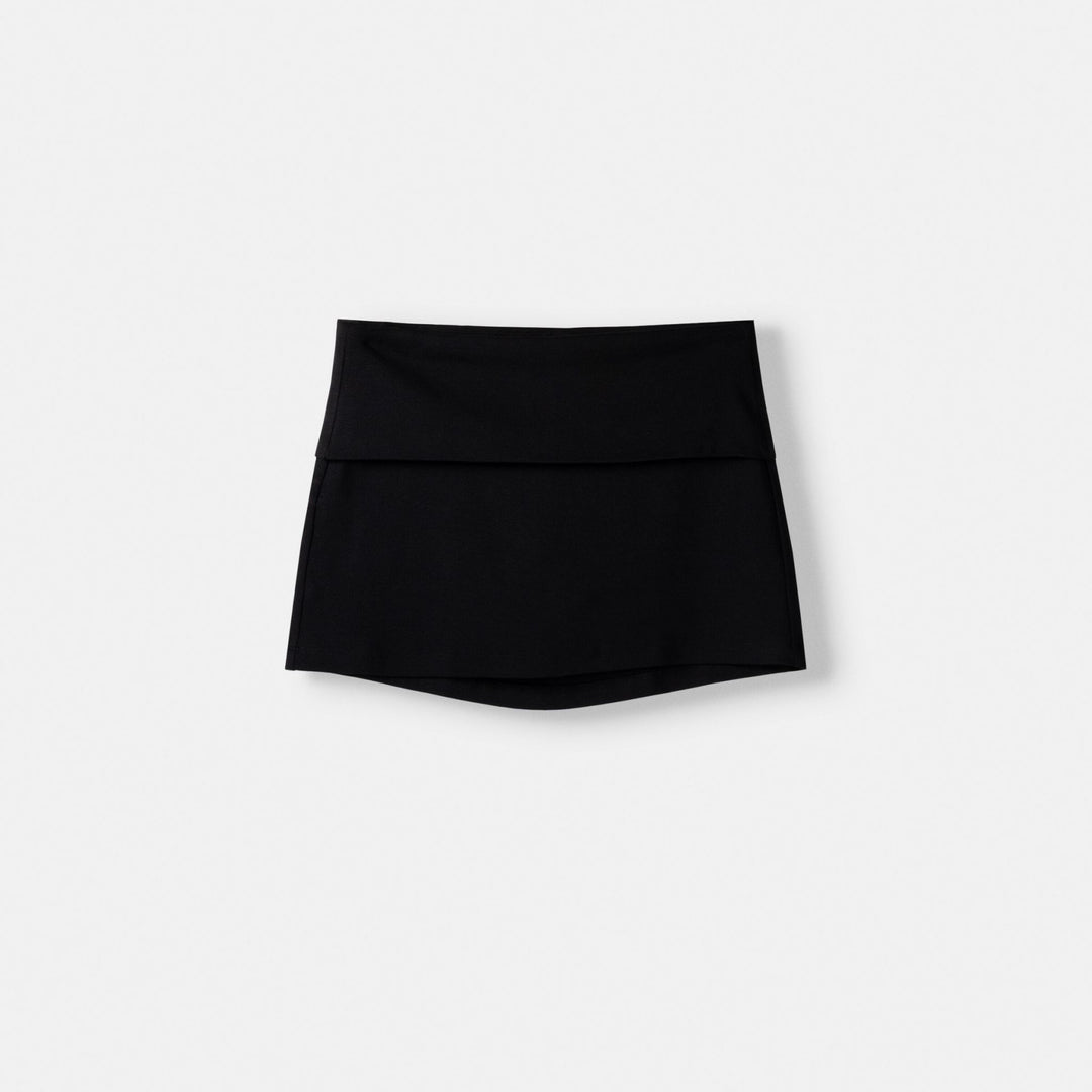 Moudda BERSHKA - Mini-jupe circulaire à revers avec short intégré - Tunisie 1