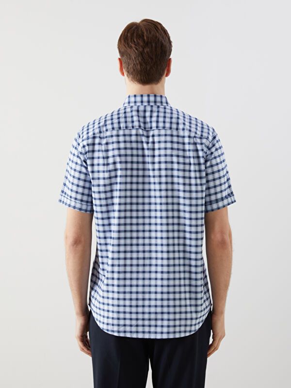 Moudda LC Waikiki - Chemise à carreaux manches courtes en tissu tissé pour Homme - Tunisie 4