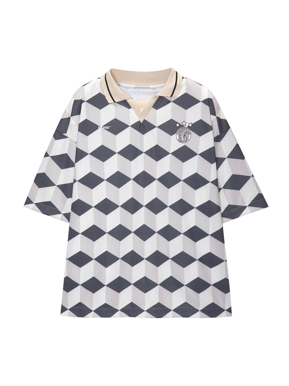 Moudda PULL & BEAR - T-Shirt Football Demi-Manches Géométrique STWD - Tunisie 2