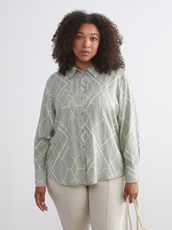 Moudda LC Waikiki - Chemise imprimée tissée cv à manches longues pour Femmes - Tunisie 6
