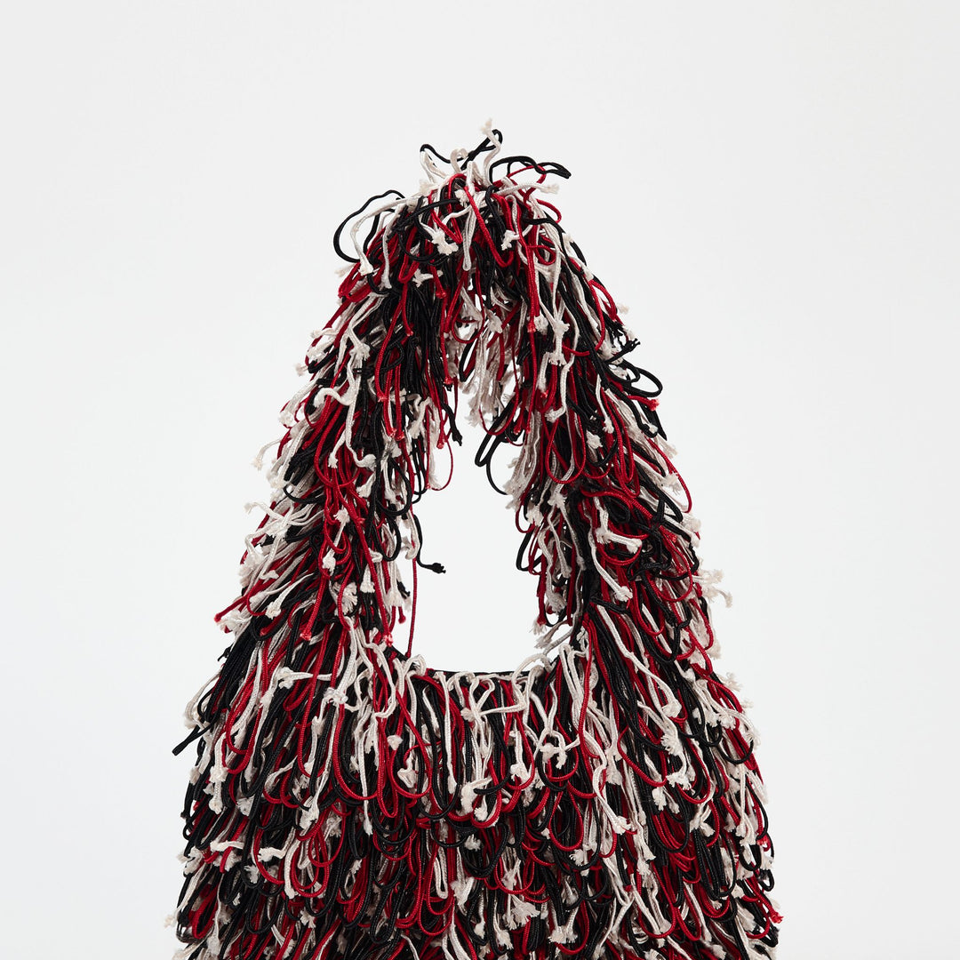 Moudda ZARA - Sac franges tissu multicolore - Tunisie 1