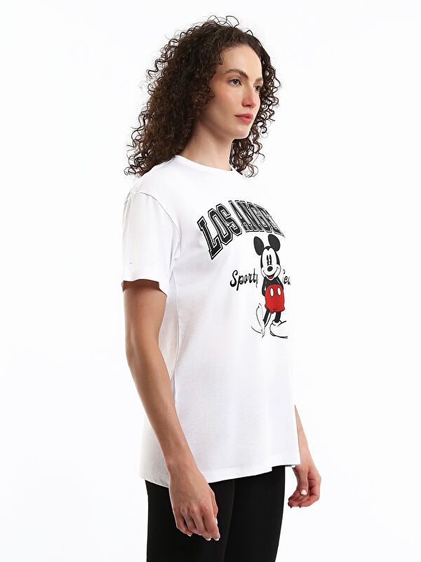 Moudda LC Waikiki - Body jersey manches courtes licence Femme Buxe blanc - Tunisie 4