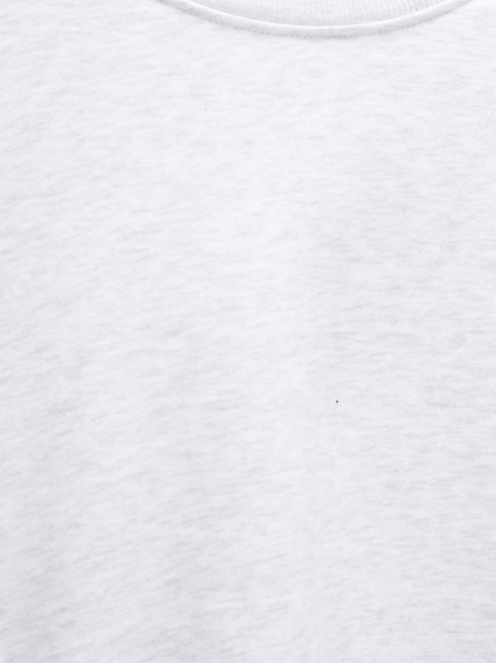 Moudda PULL & BEAR - Sweat Basique Crop Col Rond Fleece Gris Clair - Tunisie 2