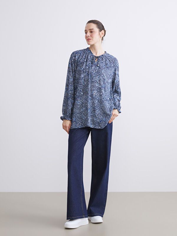 Moudda LC Waikiki - Chemisier (blouse) imprimé manches longues en tissu pour Femme - Tunisie 2