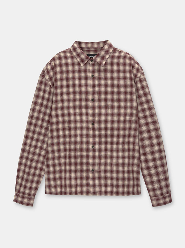 Moudda PULL & BEAR - Chemise Manches Longues Rustic Mini Check - Tunisie 1