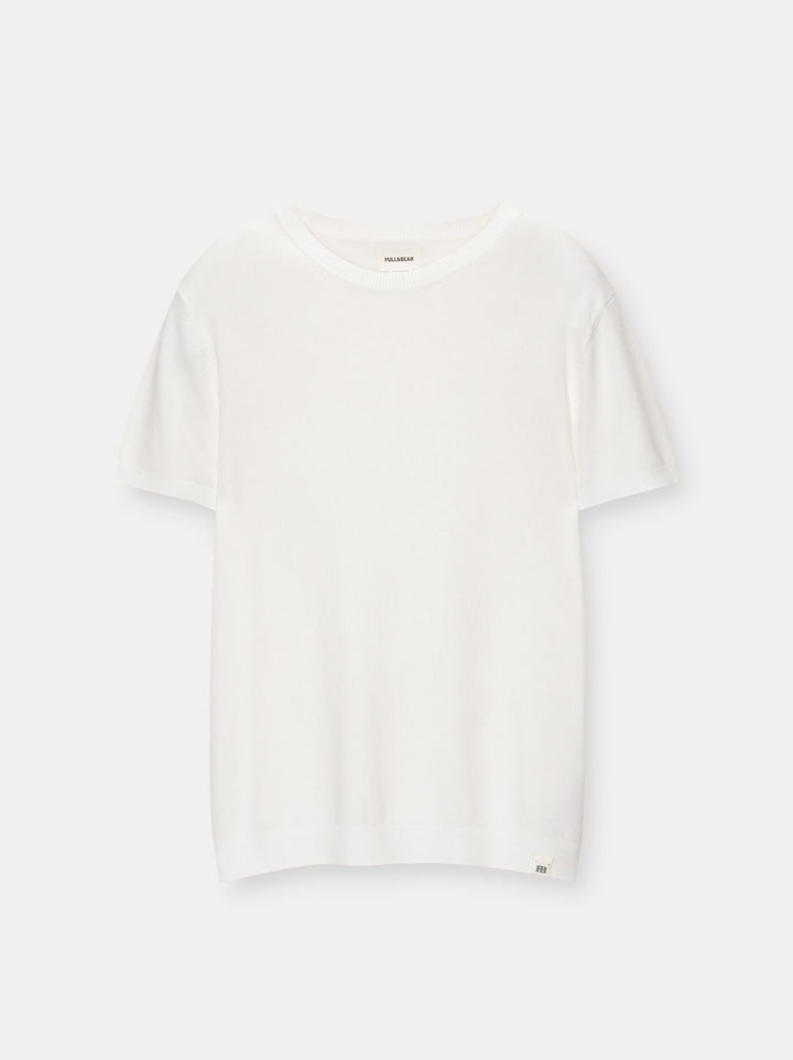 Moudda PULL & BEAR - Pull Col Rond Basique Demi-Manches - Tunisie 1