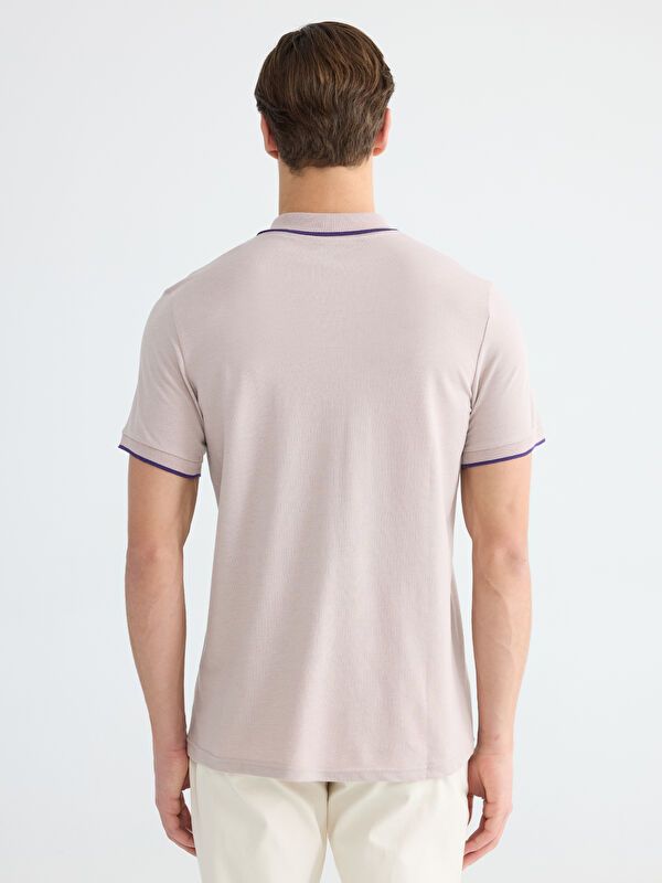 Moudda LC Waikiki - T-shirt col polo basique manches courtes en jersey pour Homme - Tunisie 4