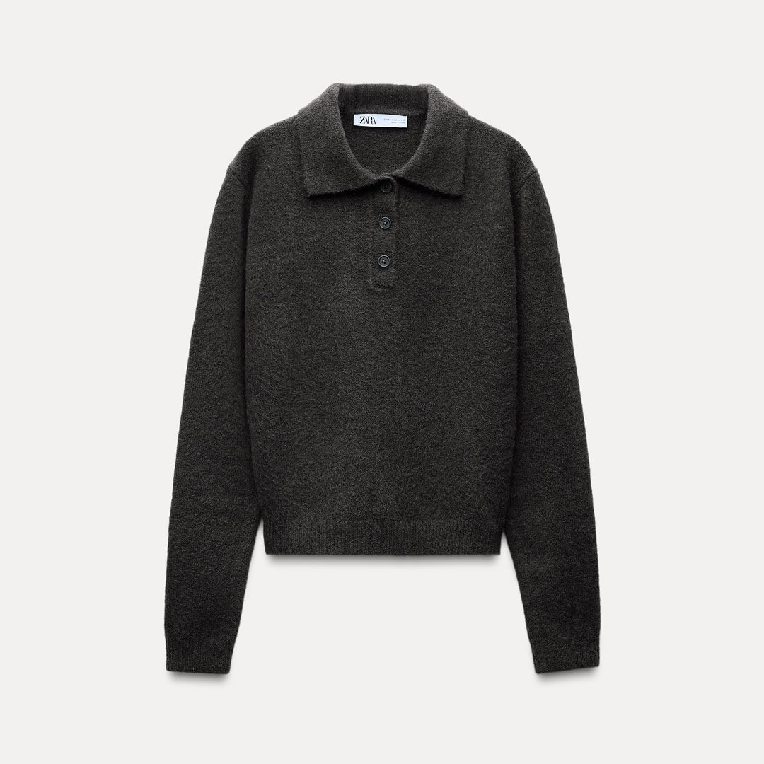 Moudda ZARA - Pull manches longues col polo, qualité premium - Tunisie 2
