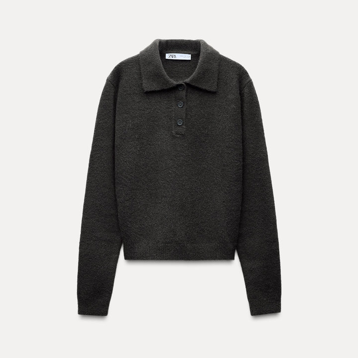 Moudda ZARA - Pull manches longues col polo, qualité premium - Tunisie 2