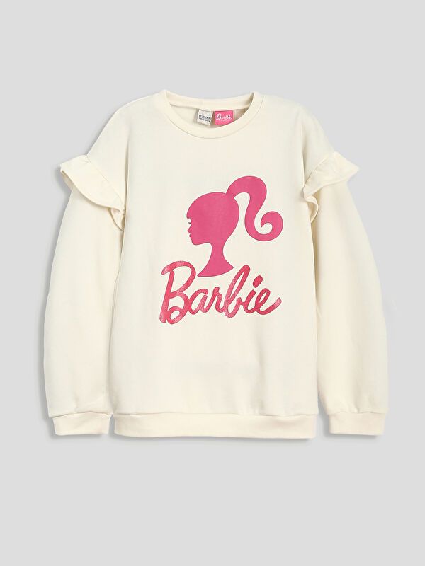 Moudda LC Waikiki - Sweatshirt en jersey sous licence Fille Ecru - Tunisie 1