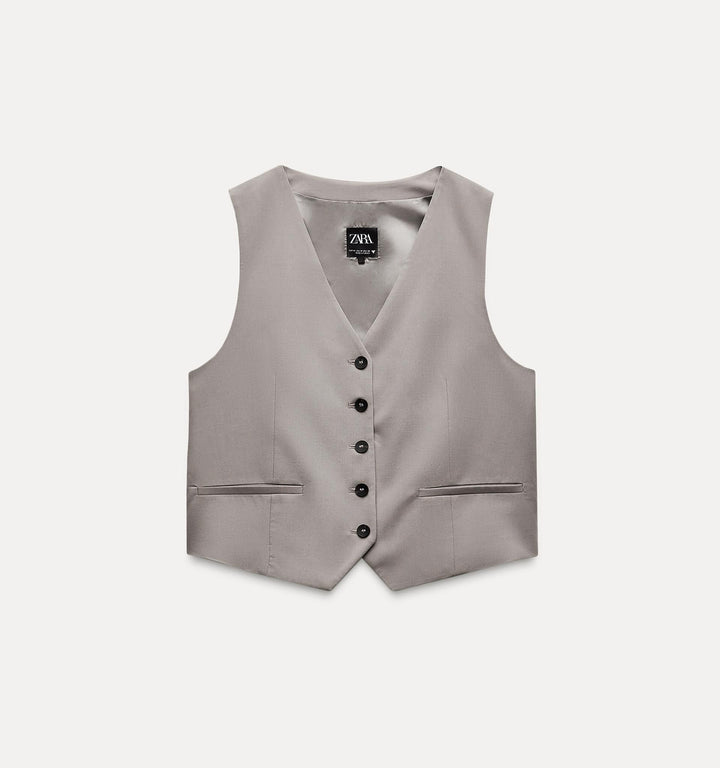 Moudda ZARA - Gilet homme en laine fine, bande au dos – ensemble - Tunisie 1