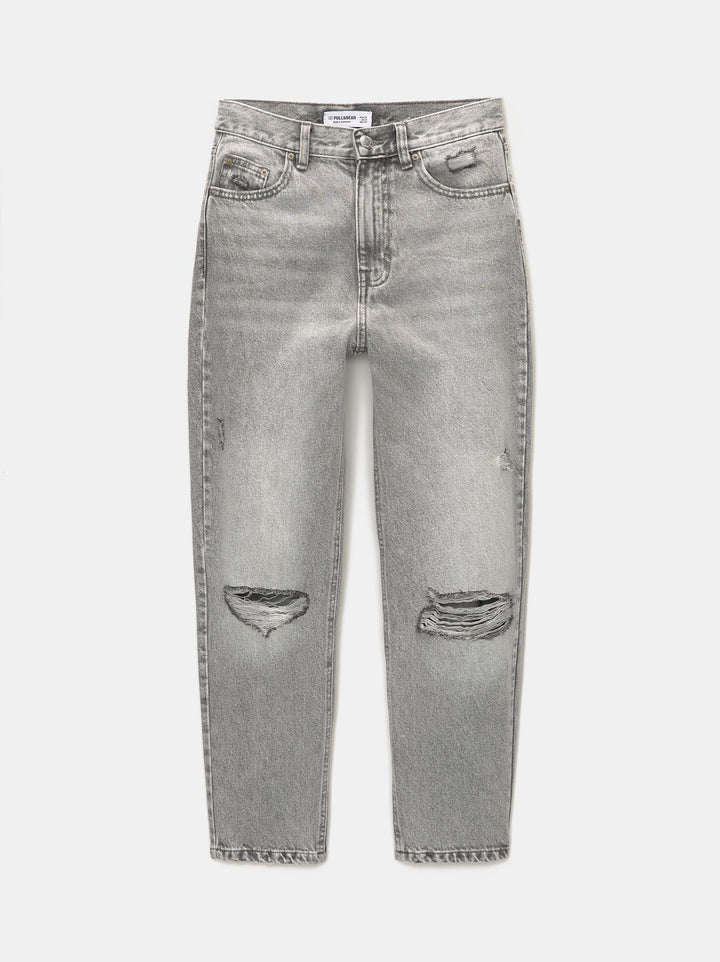 Moudda PULL & BEAR - Pantalon Mom Déchiré - Tunisie 2