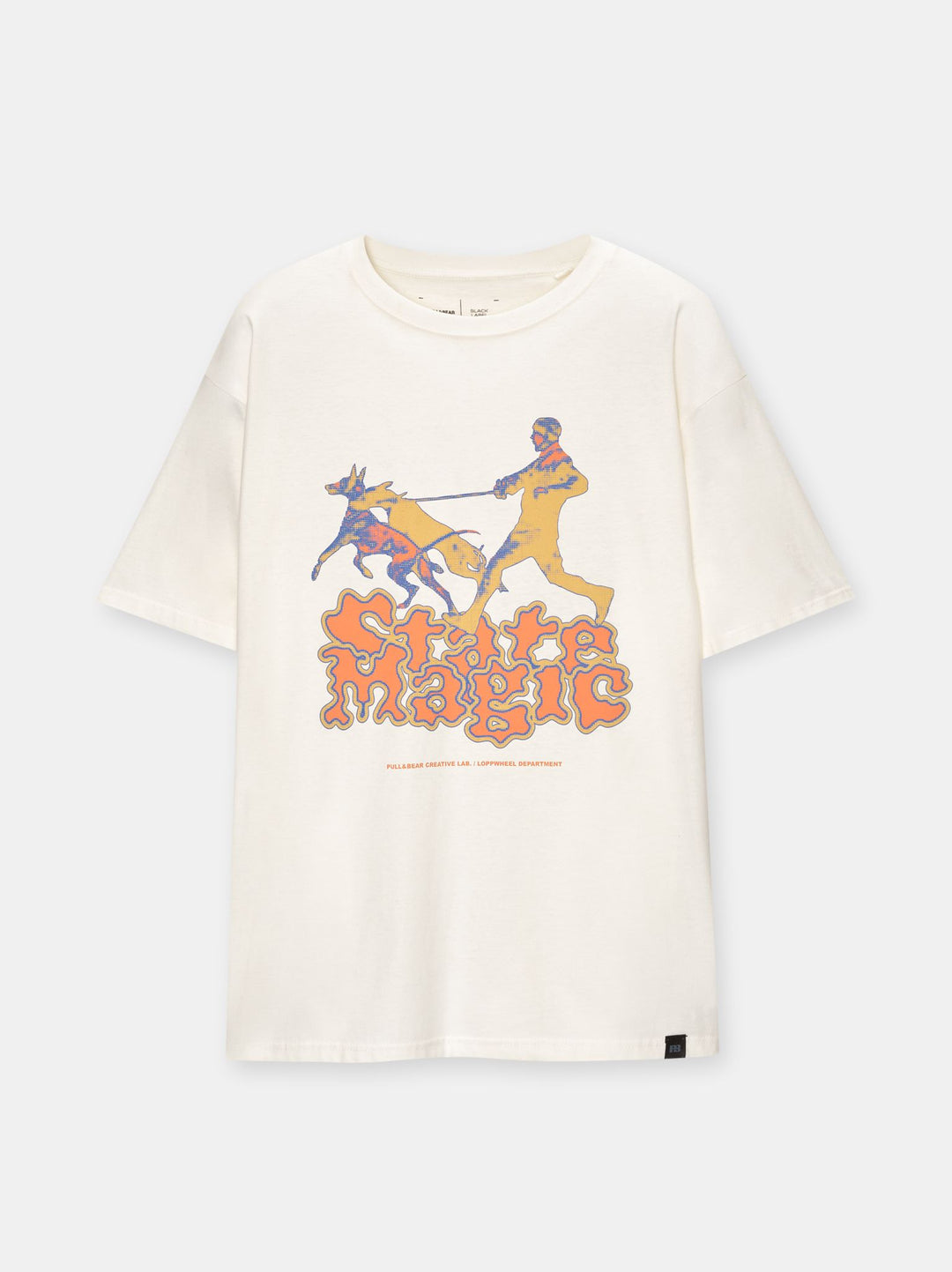 Moudda PULL & BEAR - T-Shirt Demi-Manches Gas Station 01 Relaxed Fit Blanc - Tunisie 2