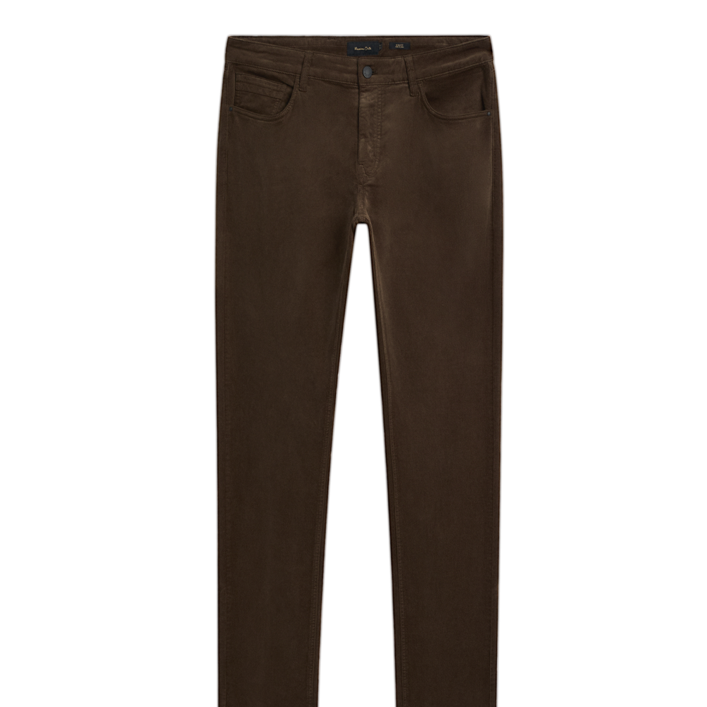 Moudda Massimo Dutti - Pantalon jean velours côtelé diagonal coupe slim - Tunisie 2