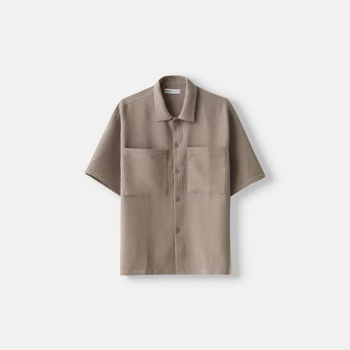 Moudda BERSHKA - Chemise manches courtes boxy plissée - Tunisie 1
