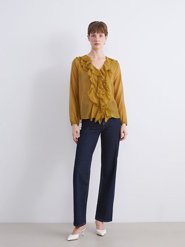Moudda LC Waikiki - Chemise tissée à manches longues pour Femmes - Tunisie 2