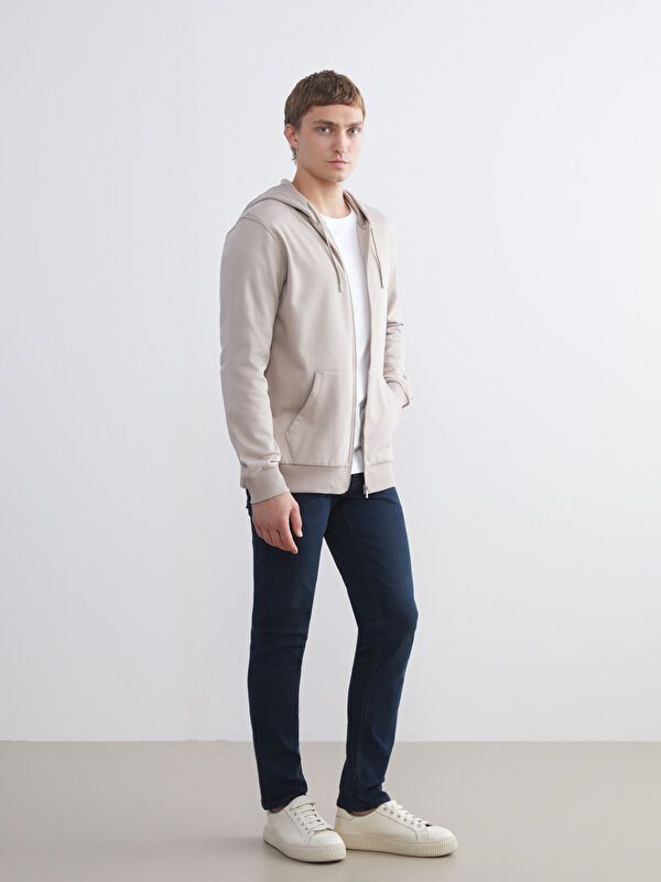 Moudda LC Waikiki - Cardigan jersey basique Homme Beige - Tunisie 2