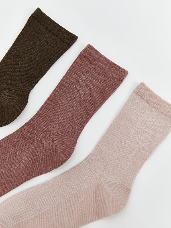 Moudda LC Waikiki - Chaussettes courtes Femme Mela marron clair - Tunisie 2