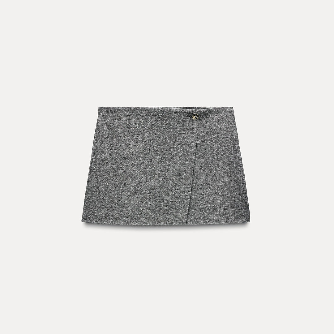 Moudda ZARA - Ensemble bermuda croisée, fil lurex, bouton argenté - Tunisie 2