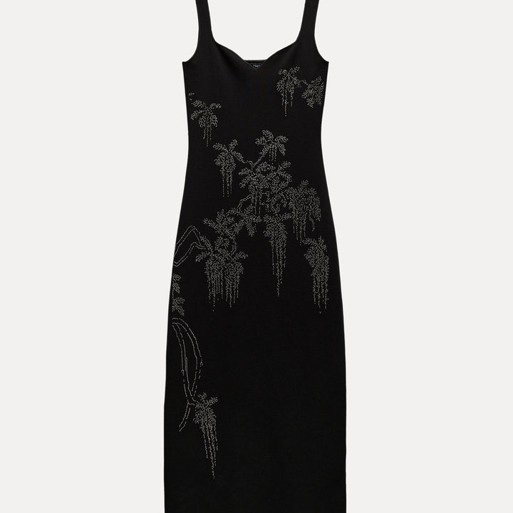 Moudda ZARA - Robe longue bretelles extensible, strass - Tunisie 1