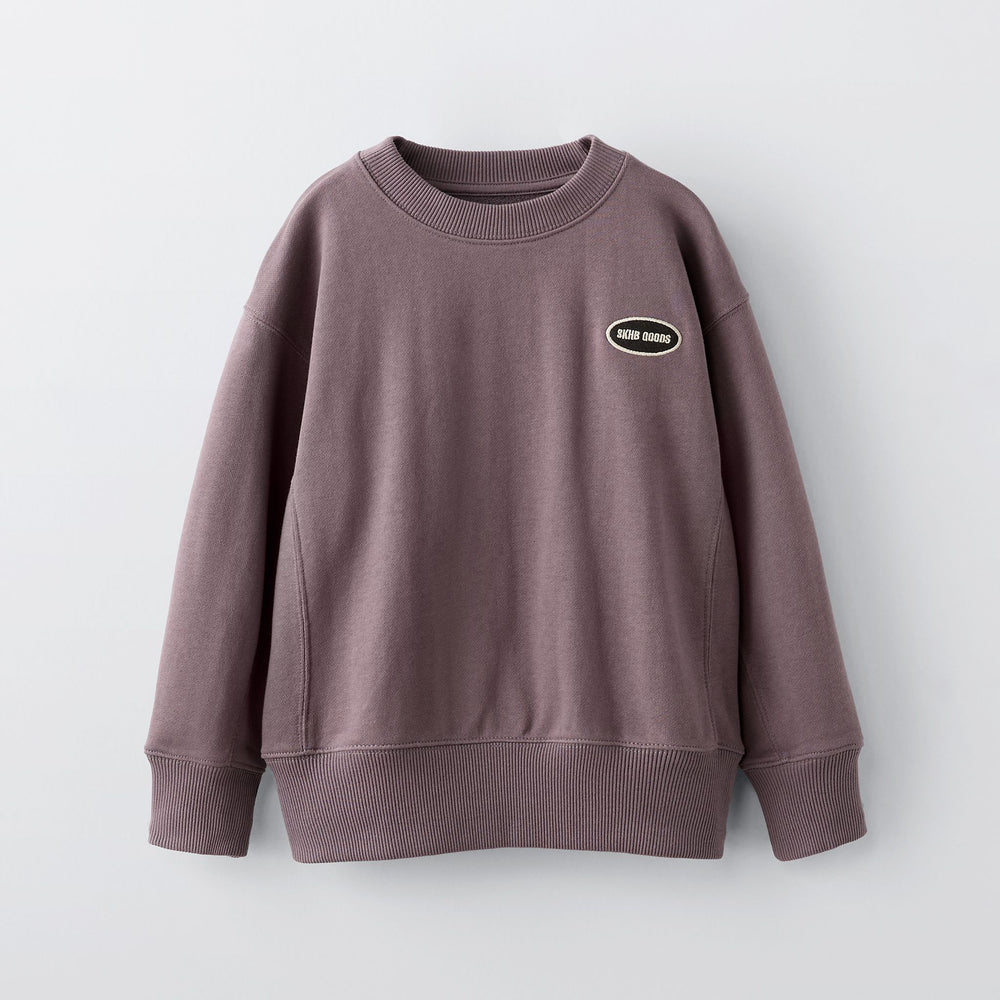 Moudda ZARA - Sweat boxy basique, patch brodé (bleu surf) - Tunisie 2
