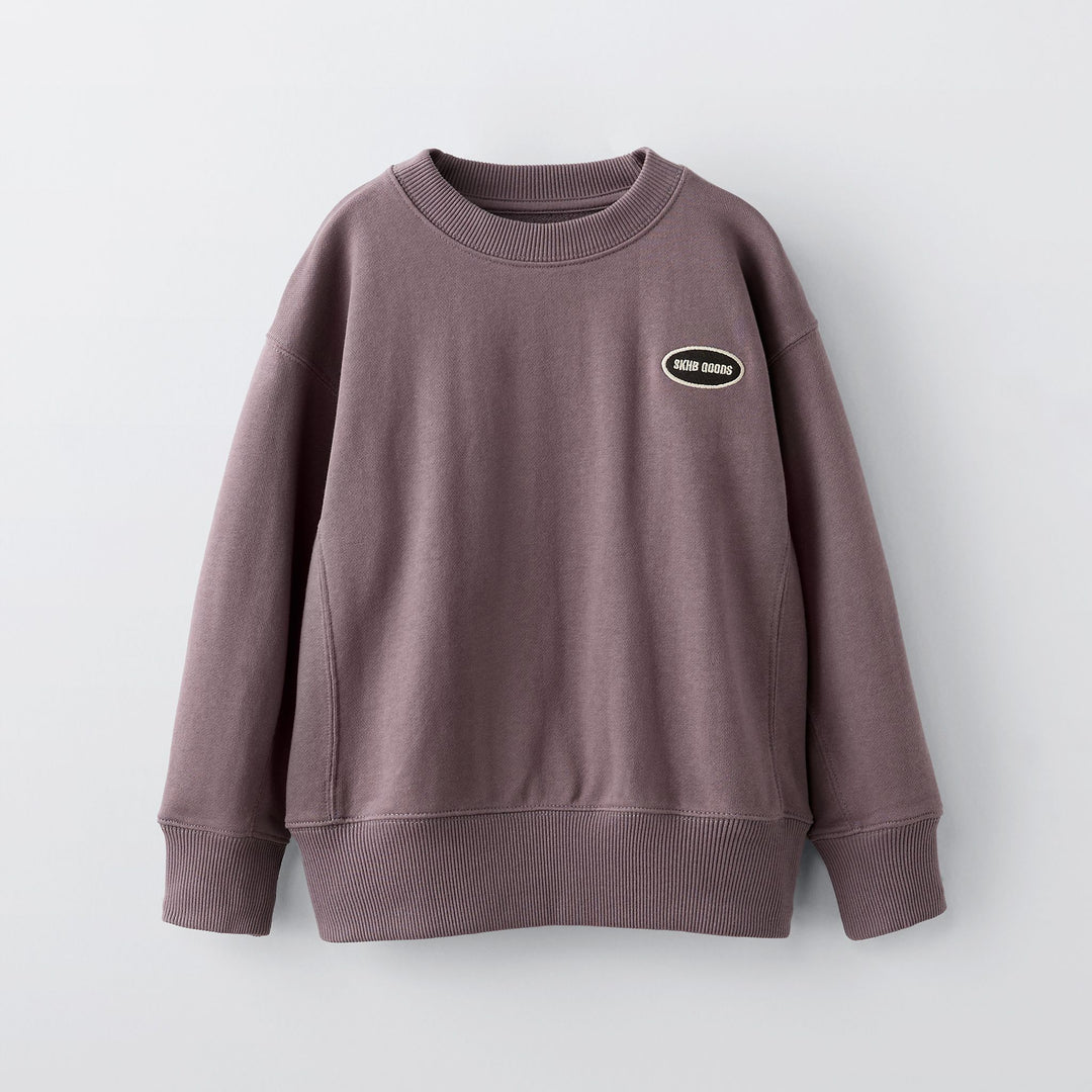 Moudda ZARA - Sweat boxy basique, patch brodé (bleu surf) - Tunisie 2