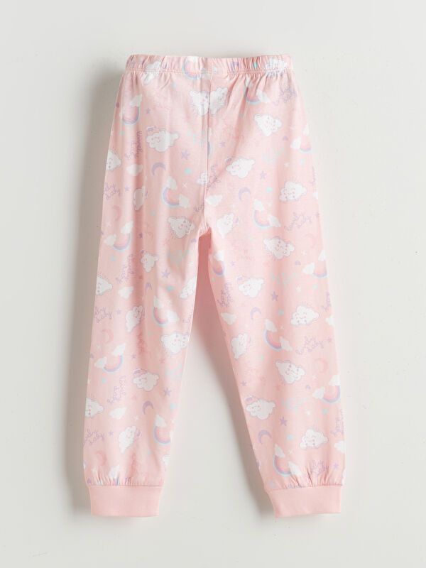 Moudda LC Waikiki - Pyjama en jersey manches longues moyen Fille Ecru - Tunisie 5