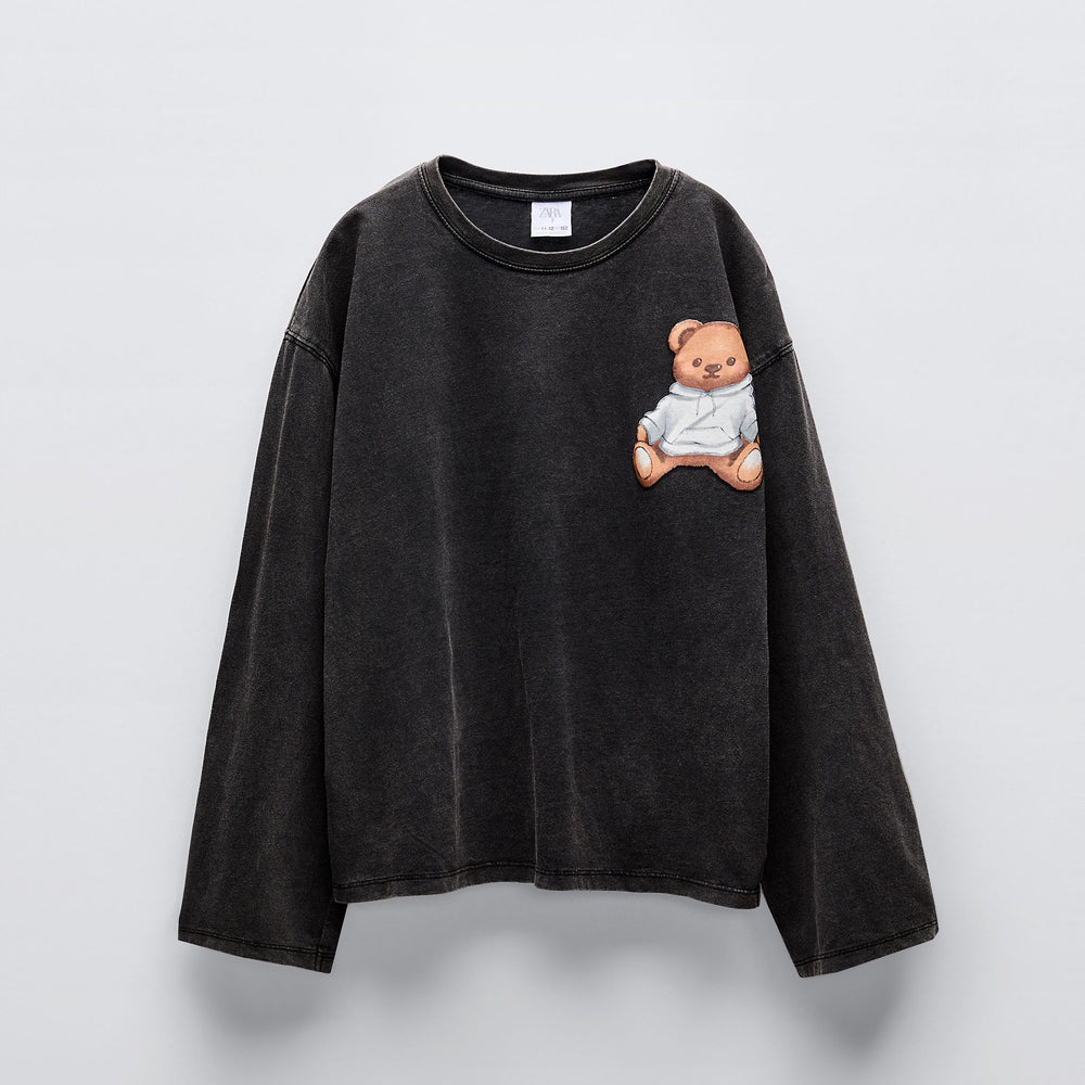 Moudda ZARA - T-shirt imprimé ours et texte - Tunisie 2