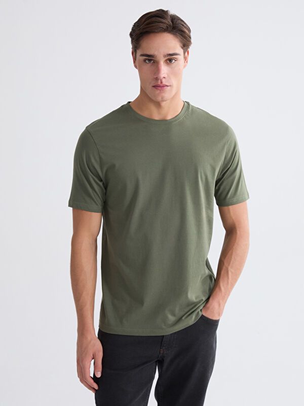 Moudda LC Waikiki - T-shirt basique col rond manches courtes en jersey pour Homme - Tunisie 1