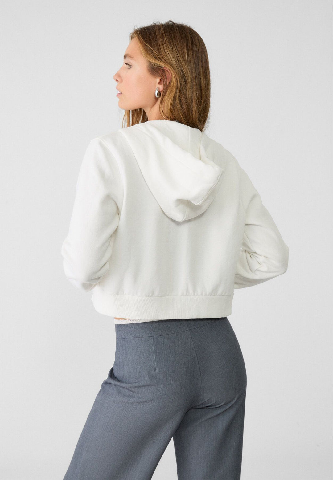 Moudda STRADIVARIUS - Sweat Crop à Fermeture Basique - Tunisie 5
