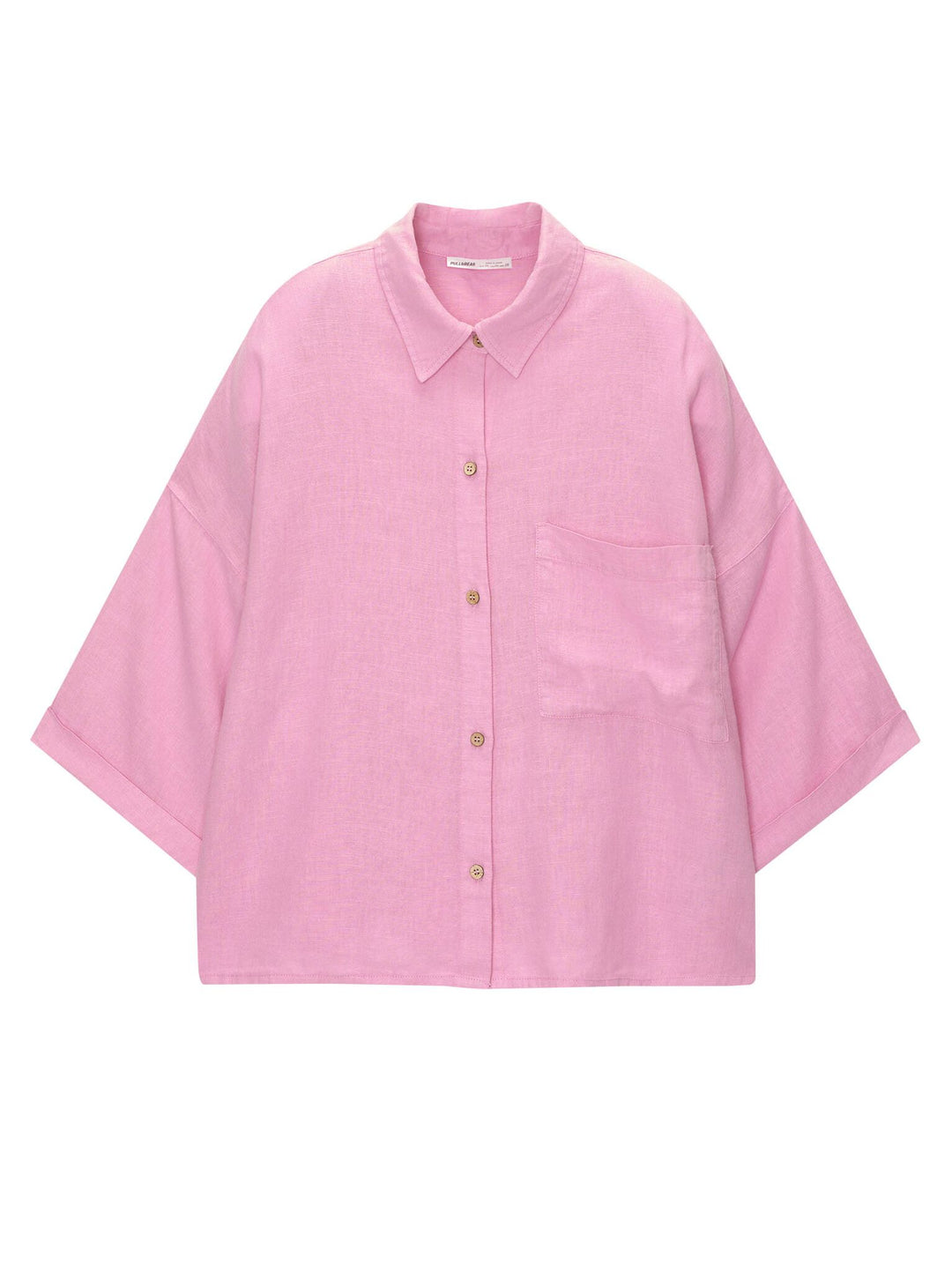 Moudda PULL & BEAR - Chemise Pacific Rustique Teinture Garment Rose - Tunisie 5