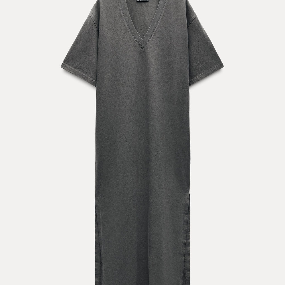 Moudda ZARA - Robe Tunique en Coton Épais Col V - Tunisie 2