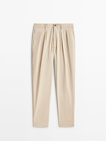 Pantalon chino double pince